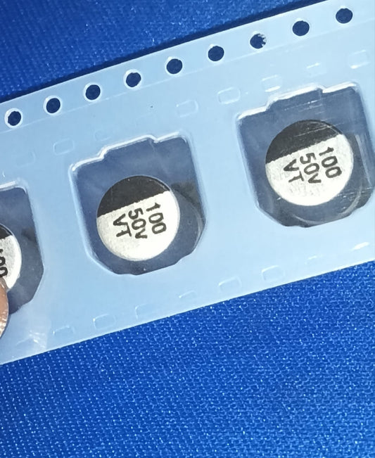 100uF 50V SMD 8x10.2MM JWCO Aluminum Electrolytic Capacitors ETA2425