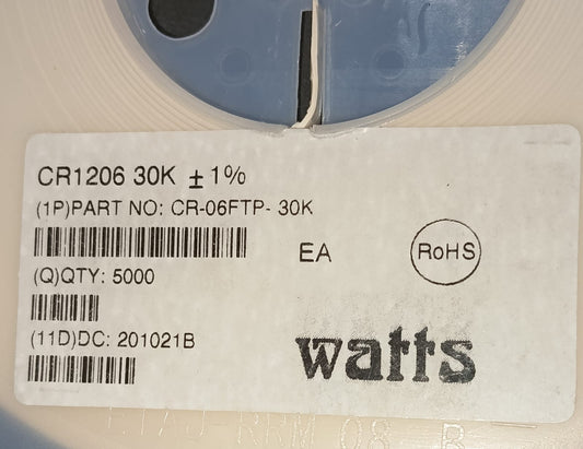 30K OHM 1206 SMD RESISTOR 0.25W 1% 3002 ETD11460