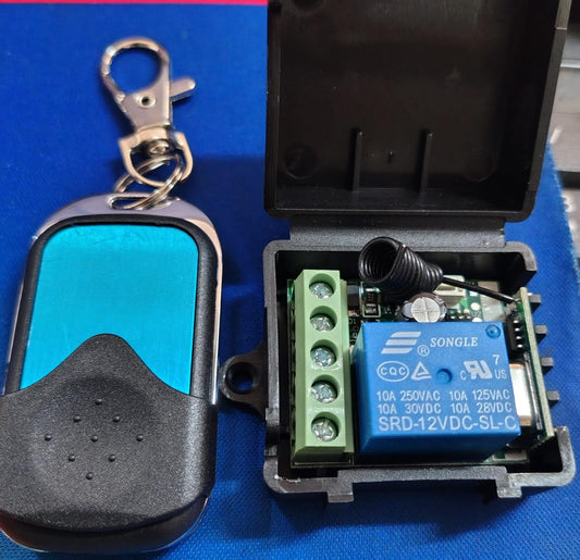 DC 12v 1CH Channel Wireless RF Remote Control Switch Transmitter Receiver 10A Relay ET5479