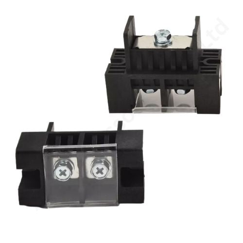 BLACK 100A ESS FENCE TERMINAL1IN 2OUT CONNECTOR ET11172