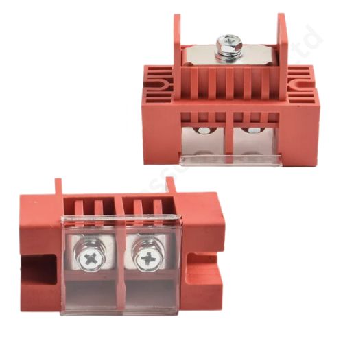 RED 100A FENCE TERMINAL1IN 2OUT ET11173