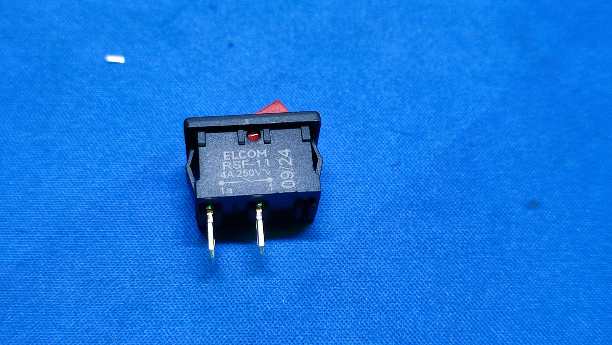 Elcom Rocker Switch ELCOM RED RSF-11 SPST Rocker Switch 4A 250V AC On Off RSF11 ET8339 ...