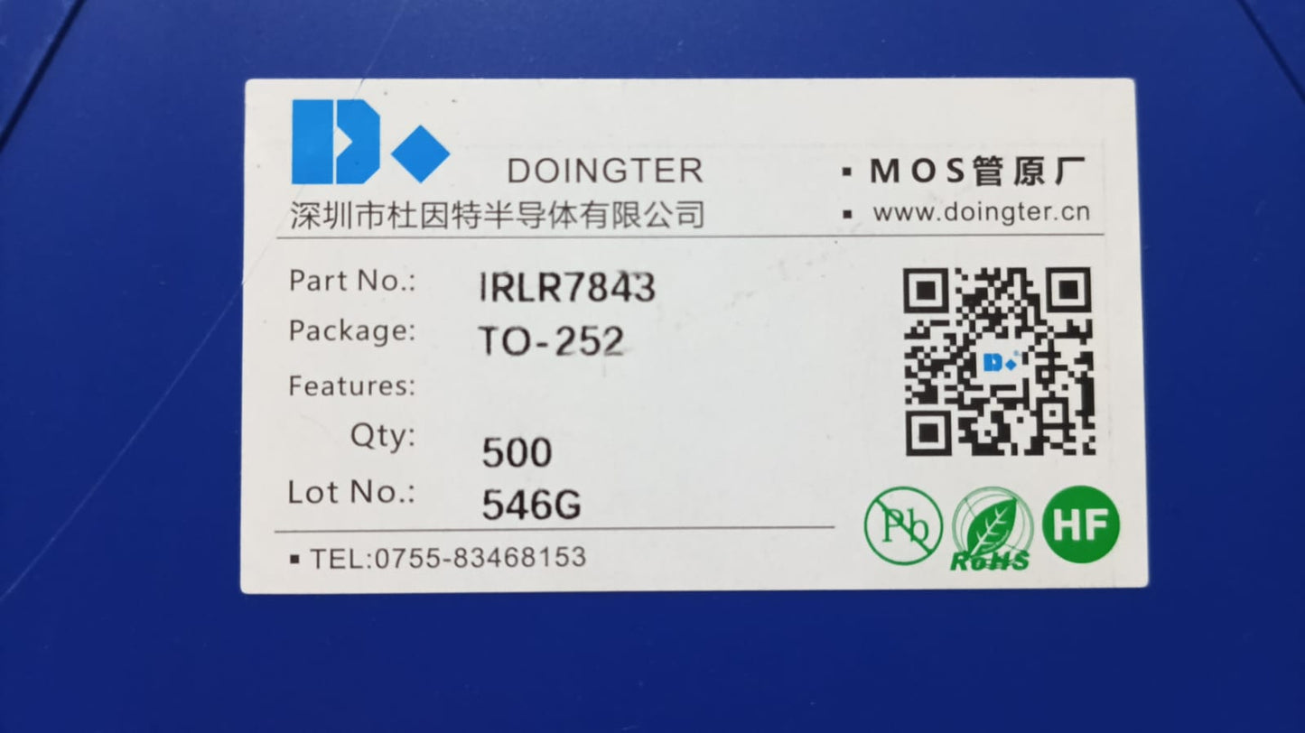 IRLR7843-DO TO-252 DOINGTER 30V 150A  N Channel MOSFET LR7843 7843 ETA2607