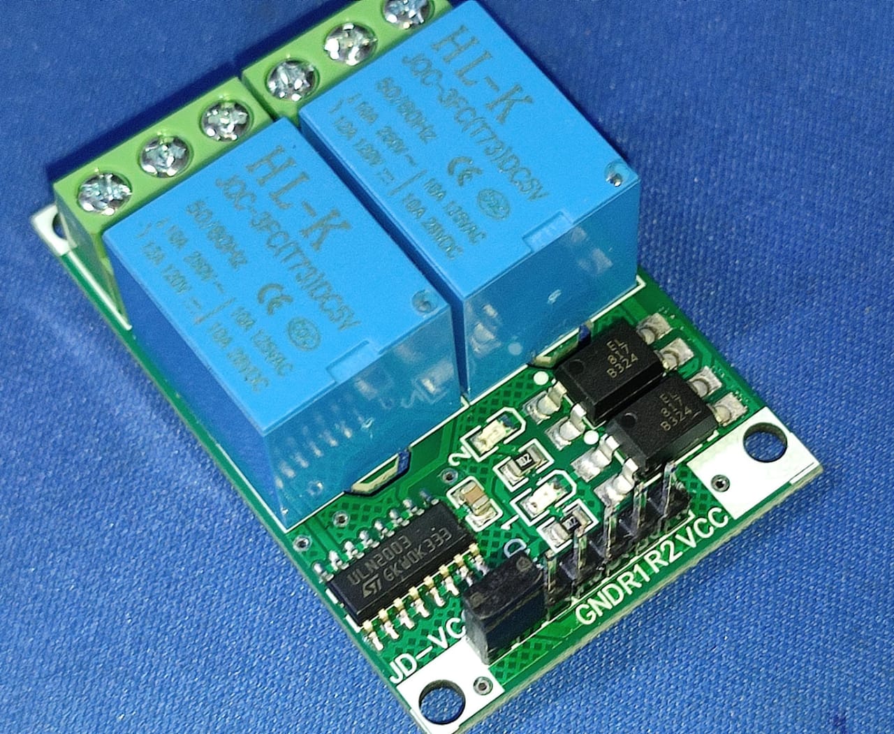 5V TWO 2 Channel Relay Module With Optocoupler LOW TRIGGER 2CH ET5070