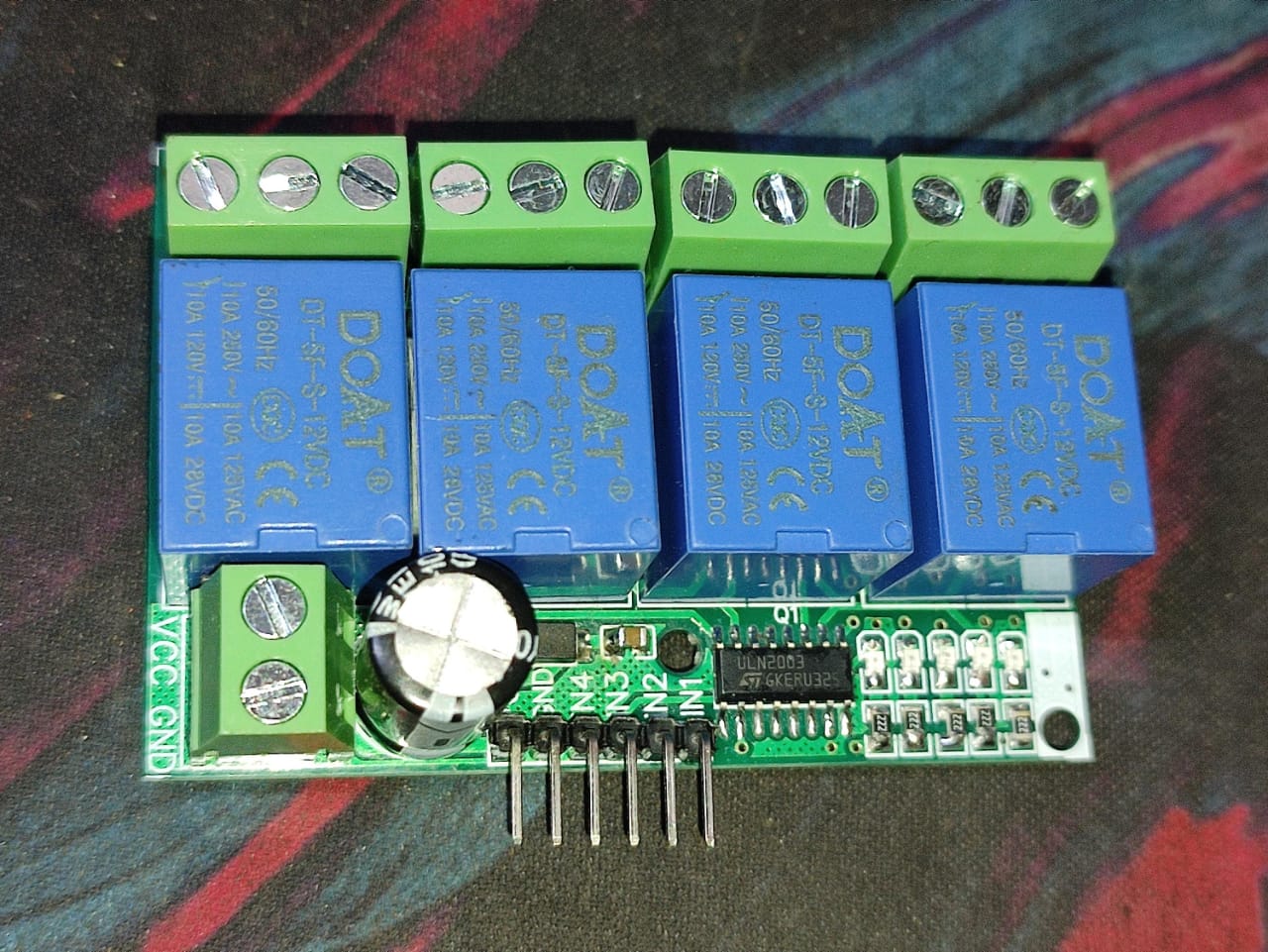 12V 10A 4 CHANNEL RELAY MODULE HIGH TRIGGER 4CH ET5517