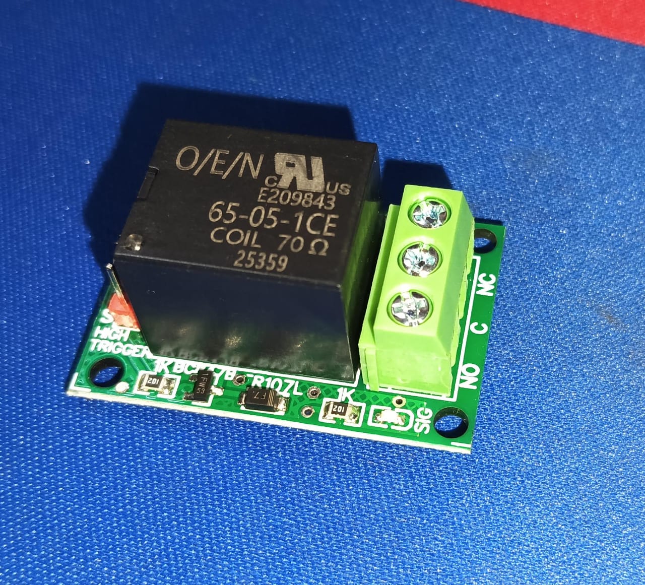 5V 1 Channel OEN Relay Module with input protection and ESD suppression 1CH ETD11302