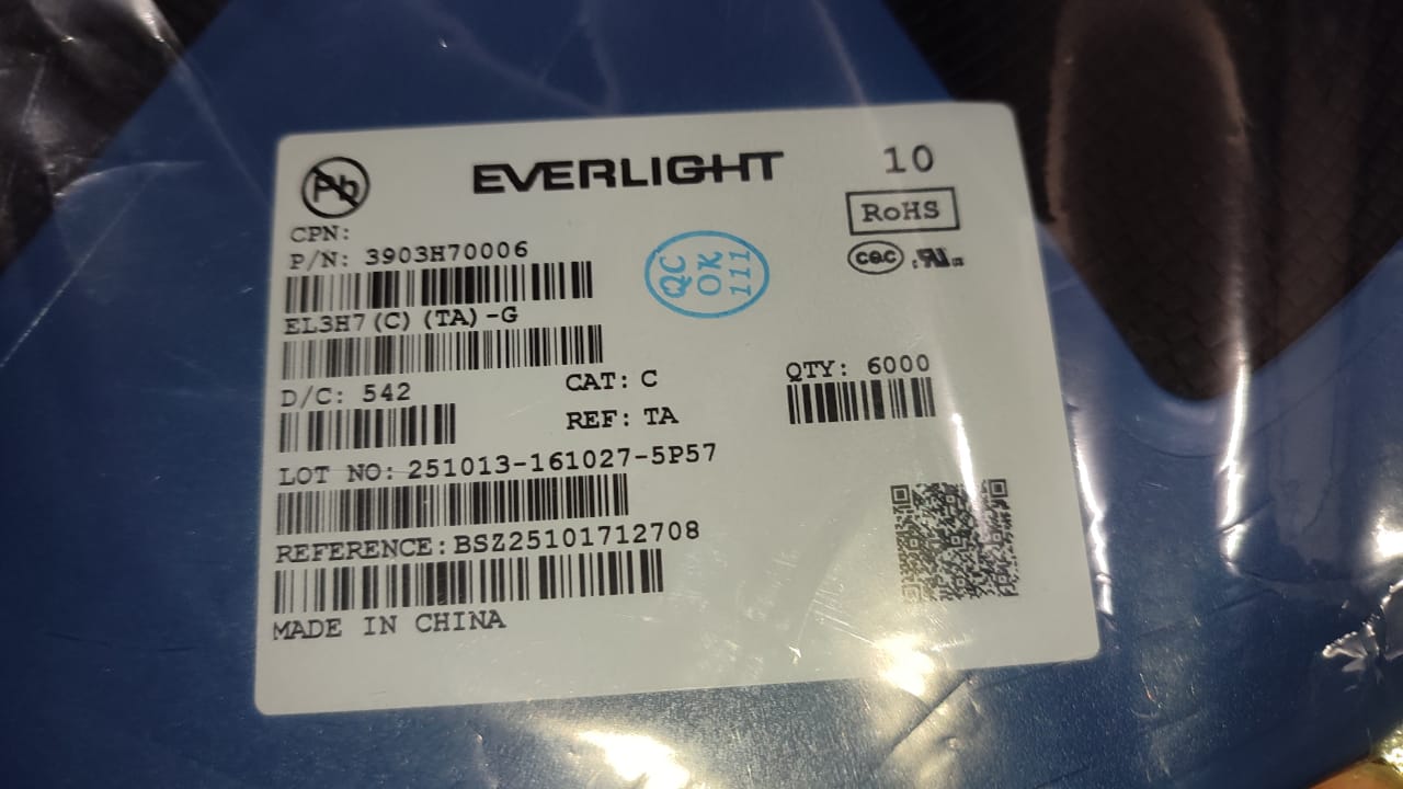 EL3H7(C)(TA)-G SOP4 SMD Opto couplers Everlight 3H7 ETA1851