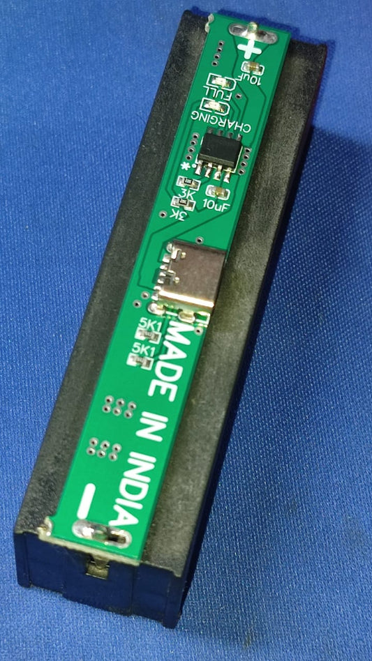 18650 SINGLE Battery Charger Tp4056 Li-ion 3.7V with Holder c type ETD11352