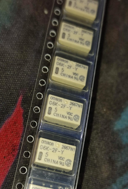 G6K-2F-Y-TR-5VDC SMD,10x6.5mm OMRON 5V Signal Relays ETA2592