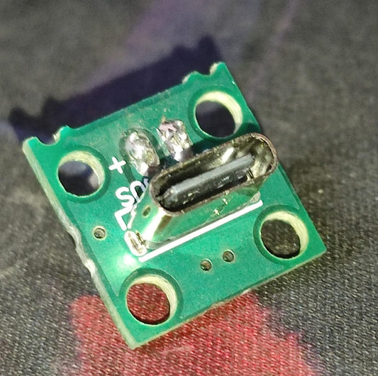 USB C Type USB to DIP Adapter Female breakout board module 2 pin vertical mount  WITH CONECTER ETD11469