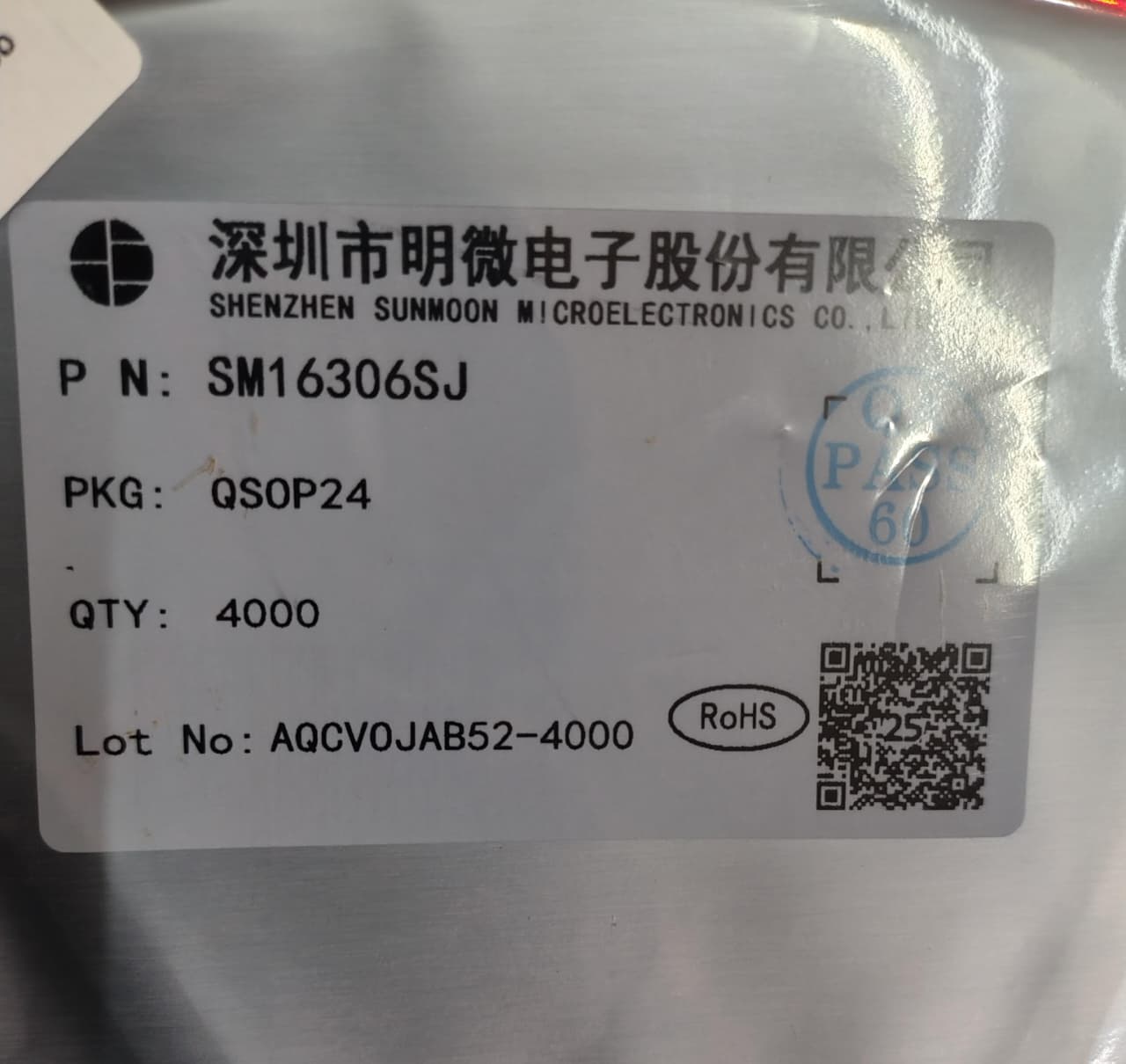SM16306S QSOP-24 Shenzhen Sunmoon Micro LED Drivers ETA2590