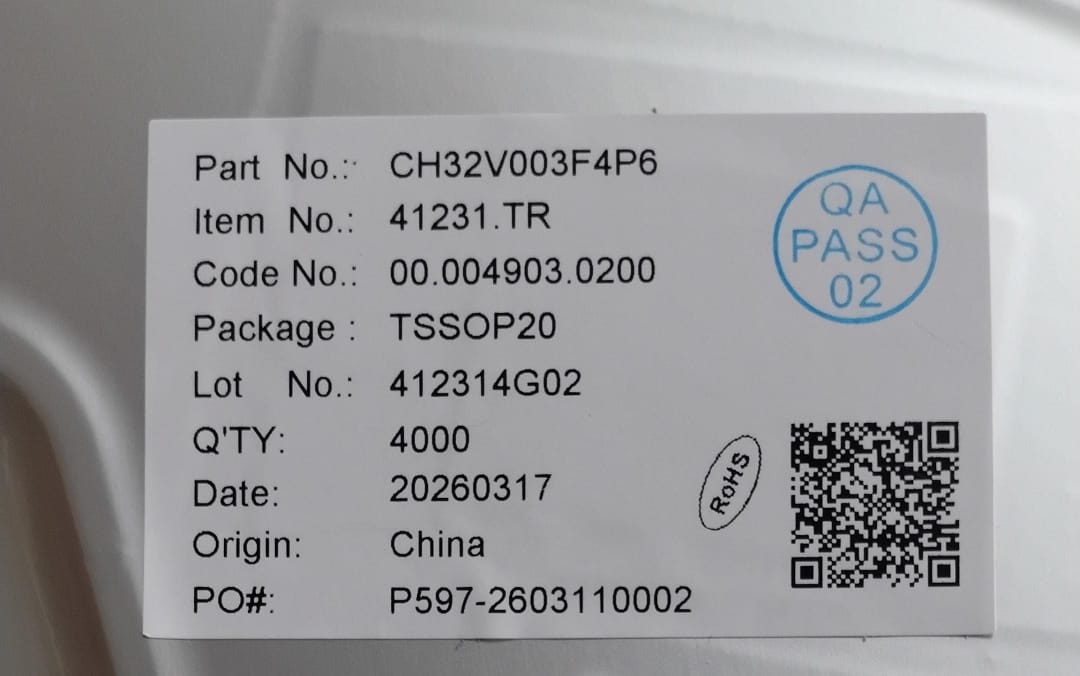 CH32V003F4P6 TSSOP-20 RISC-V Microcontroller WCH ETA2158