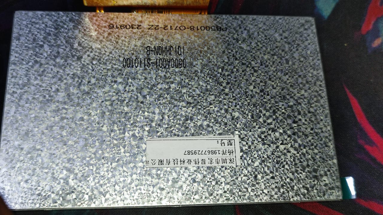 5 inch IPS 800 * 480 RGB connector 40PIN ST7262 driver IC resistor touch TFT Module LCD Screen display ETD11193