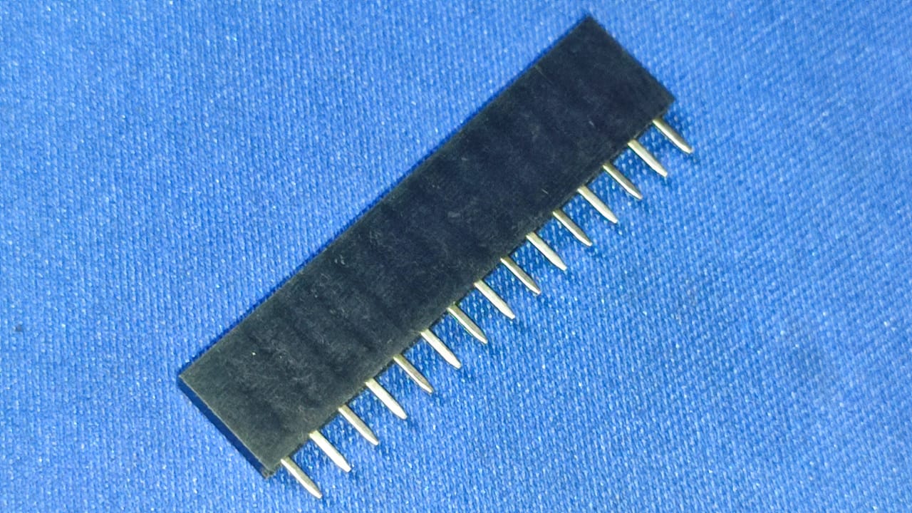 15 Pin Female Header 2.54mm Straight 1x15P 2541FV-15P-B for ESP32 ET7655