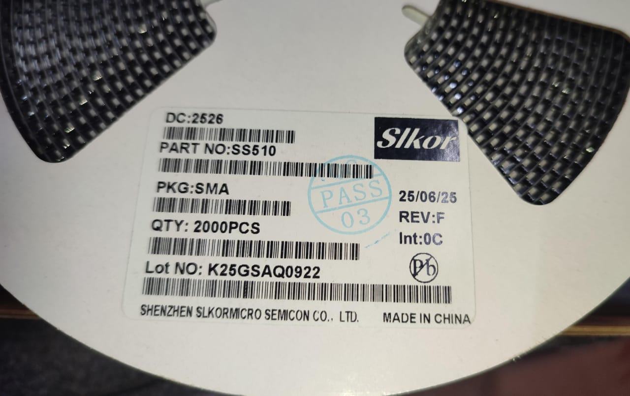SS510 SMA(DO-214AC) Slkor 100V 5A Schottky Rectifiers DIODE SMD ETD11253