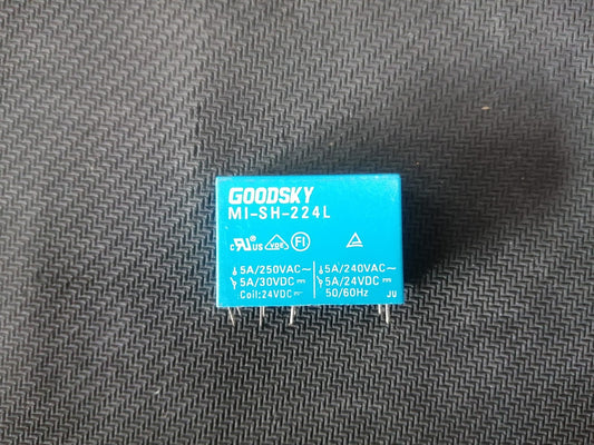 24V DC 5A DPDT 8 LEG RELAY MI-SH-224L GOODSKY ET11061