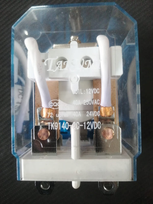 TK9140-2C-12VDC Takumi 12V DC 40A 8Leg RELAY Glass Type H6611