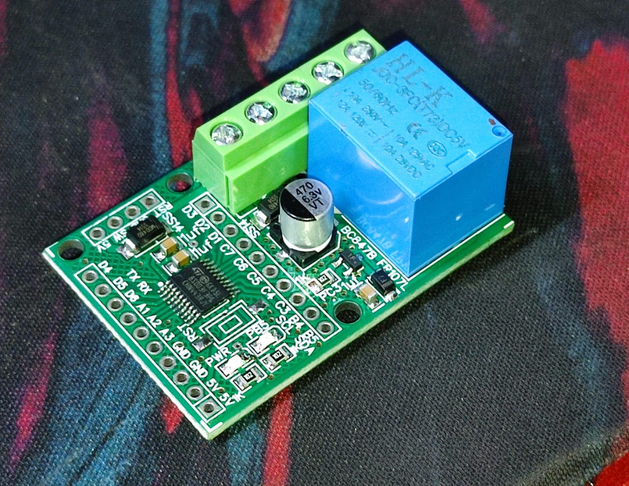 STM8S003F3P6TR with Relay BREAKOUT BOARD 5V ET7563 – EMERGING TECHNOLOGIES