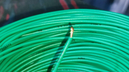 GREEN 1meter 0.5Sqmm 4A COPPER Cable FINOLEX WIRE ET2044