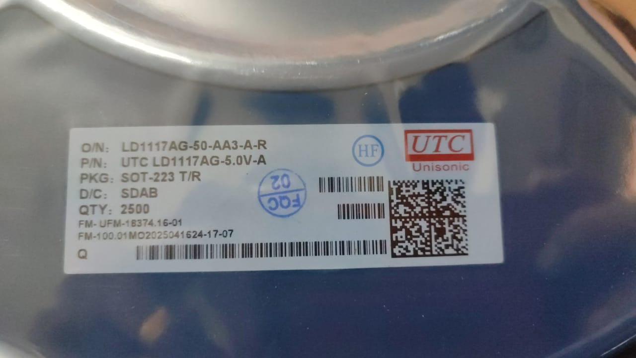 LD1117AG-5.0V-A UTC SOT223 5V 1A LDO Voltage Regulator 1117 AMS1117 ET9819