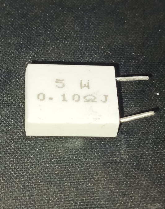 0.1 ohm 5W vertical WIRE WOUND RESISTOR 0E1 0R1 R1 ETH6667