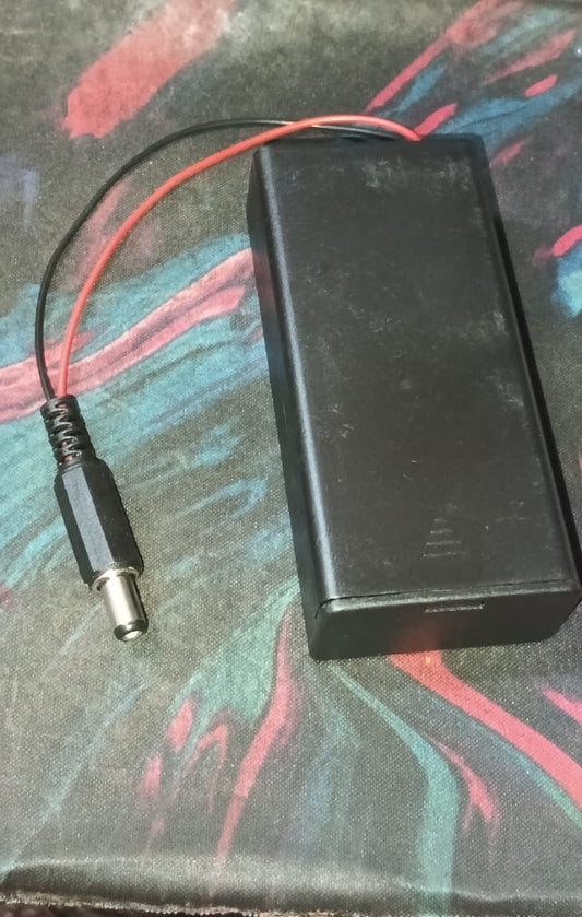 18650 2 CELL HOLDER SERIES Plastic Box Case with cover and switch ET8737