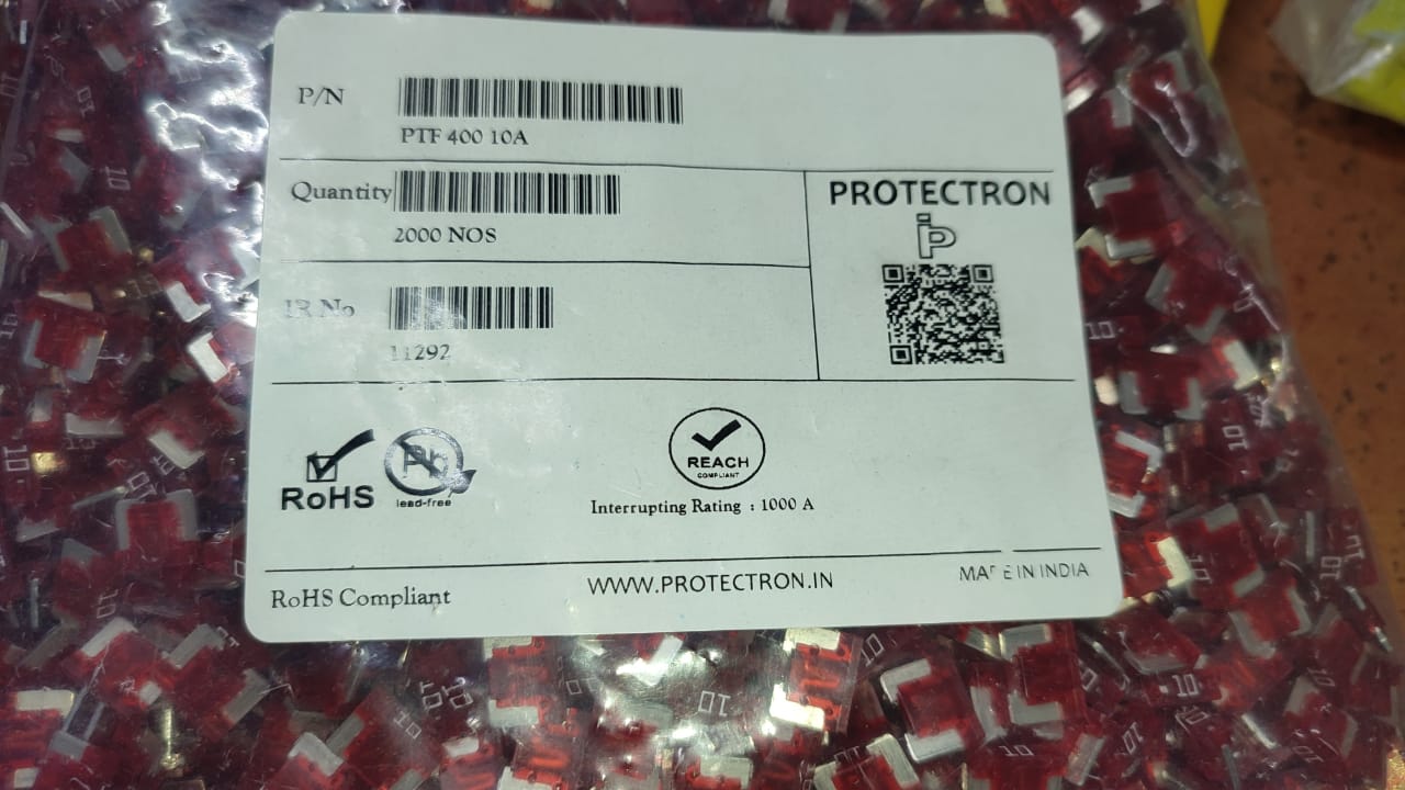 10A mini  Blade Fuse PROTECTRON Automotive 32V ET11309