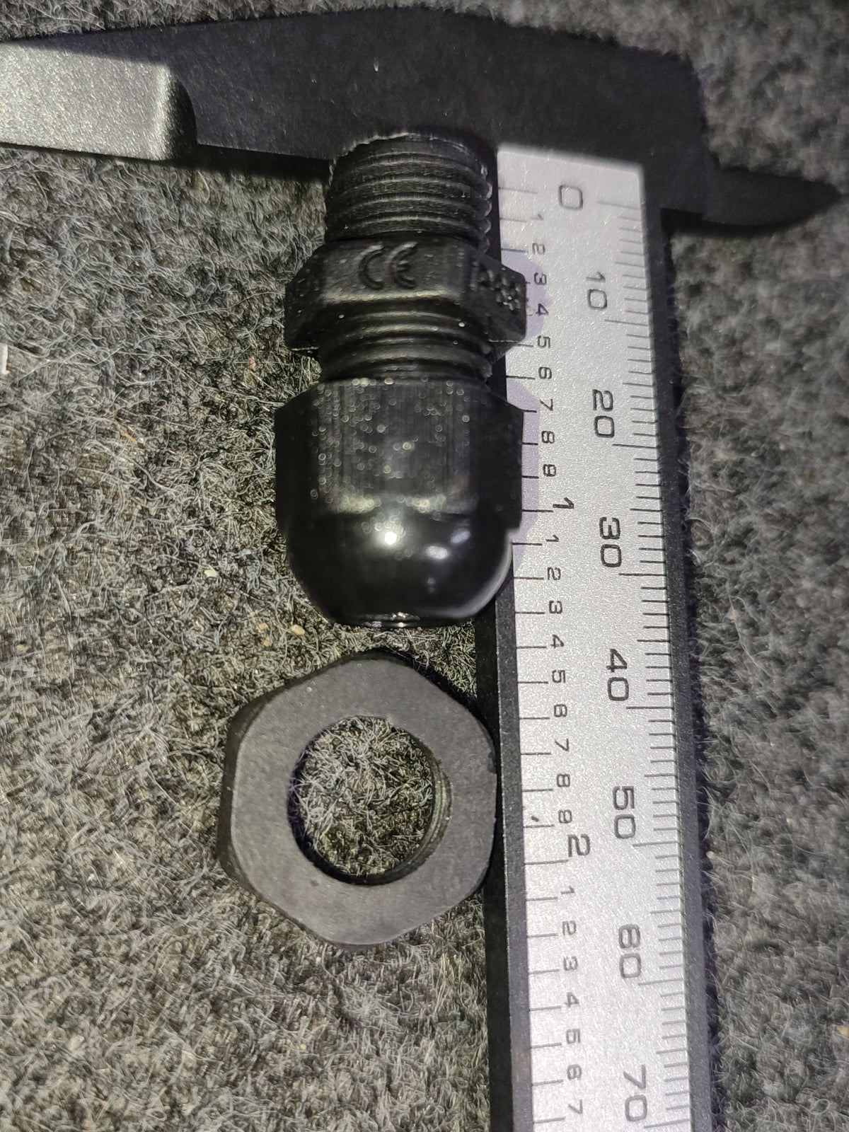 PG-7 BLACK PG GLAND INNER DIA 7MM pg7 ETH6975