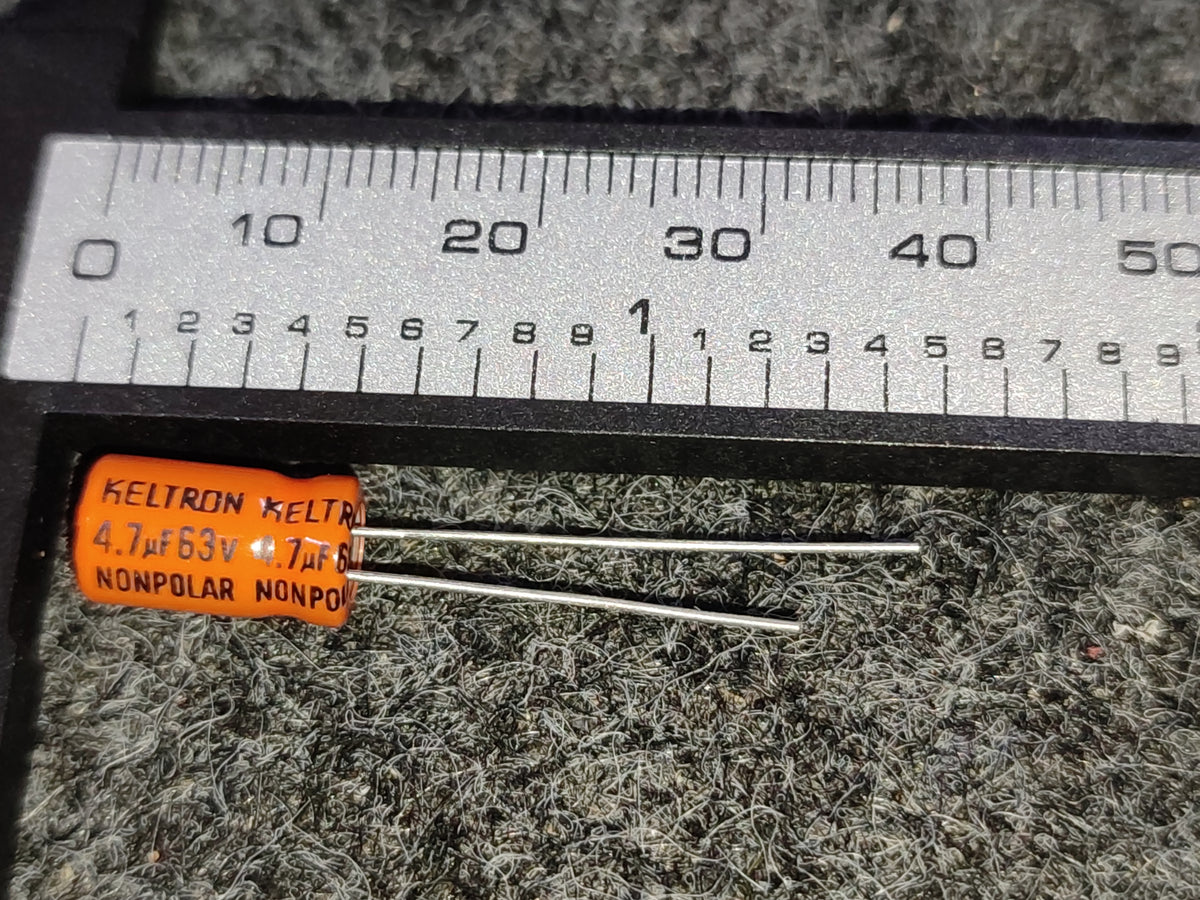 4.7uF 63V NON POLAR KELTRON Electrolytic Capacitor 85C ETH6970