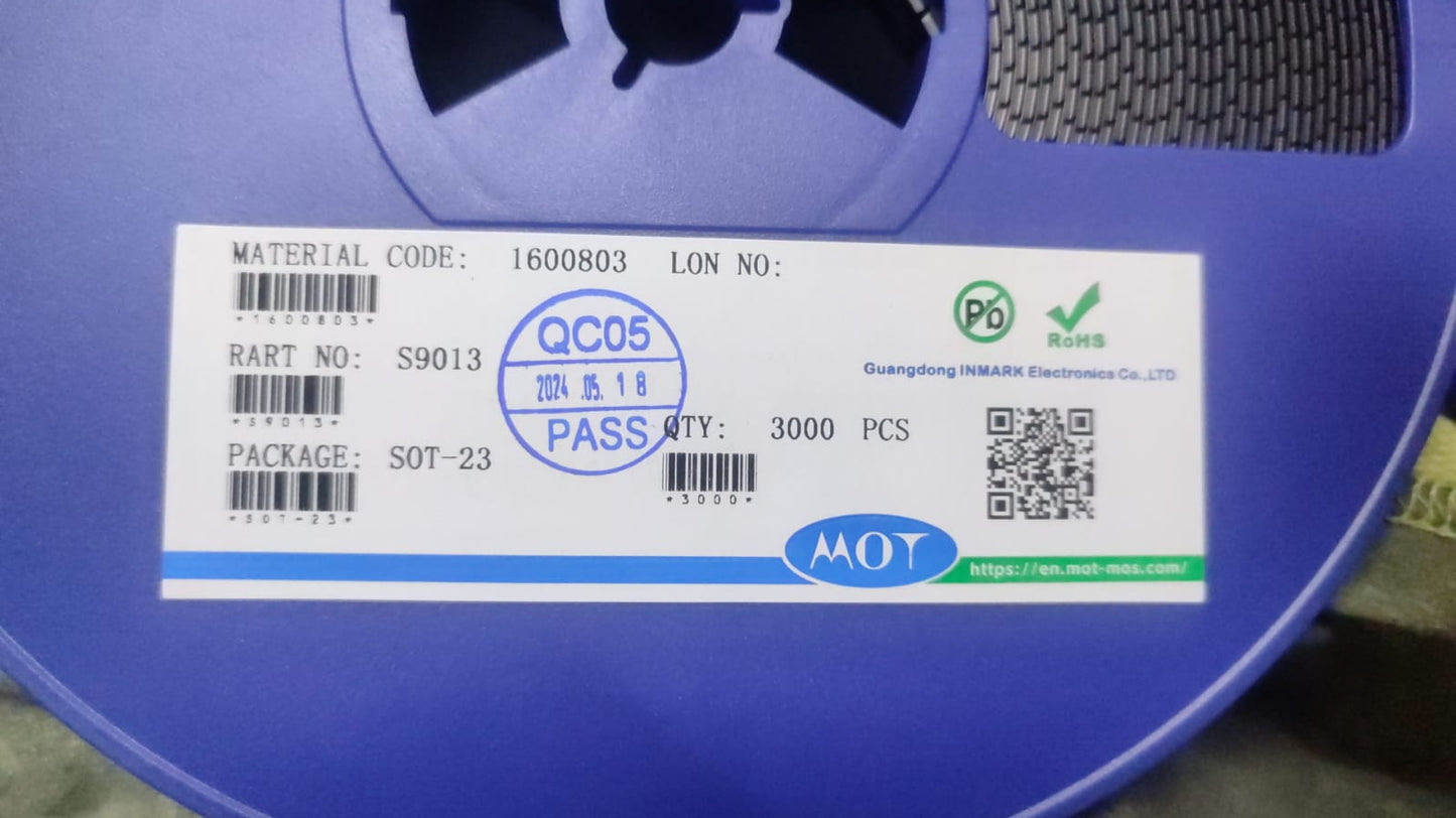 S9013 SOT-23 J3 transistor 500mA NPN 9013 SMD MOT INMARK ETA2312