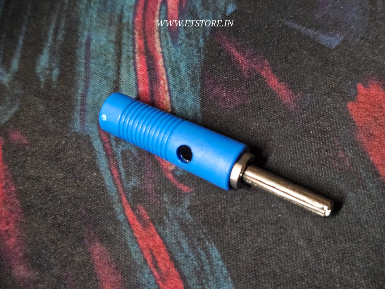 BLUE 4mm Banana Jack male ET8133