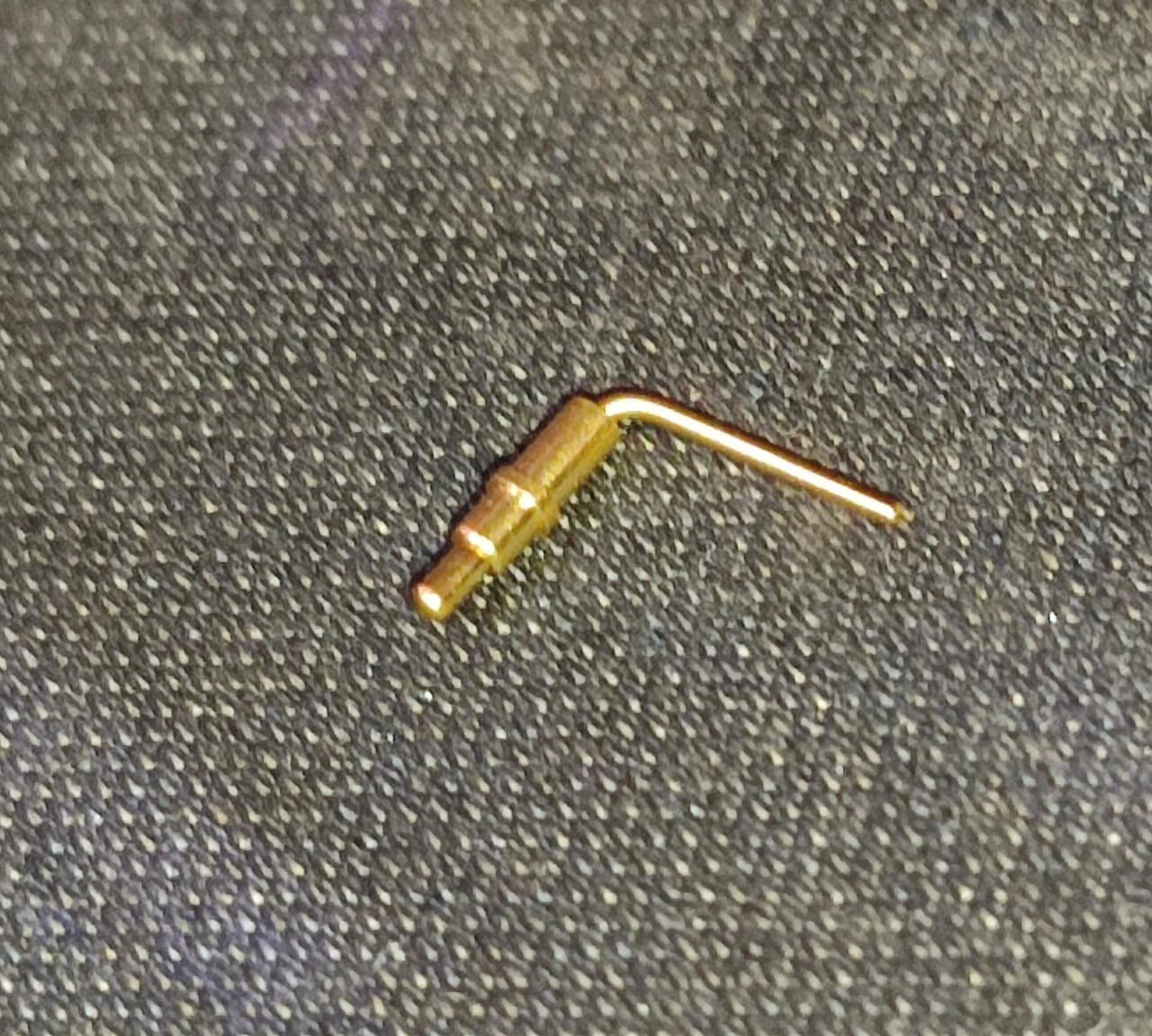 YZ134112062B-02 Xinyangze Brass Pogo Pin 6.2mm 1A Gold Contacts, Spring Loaded ETD11260