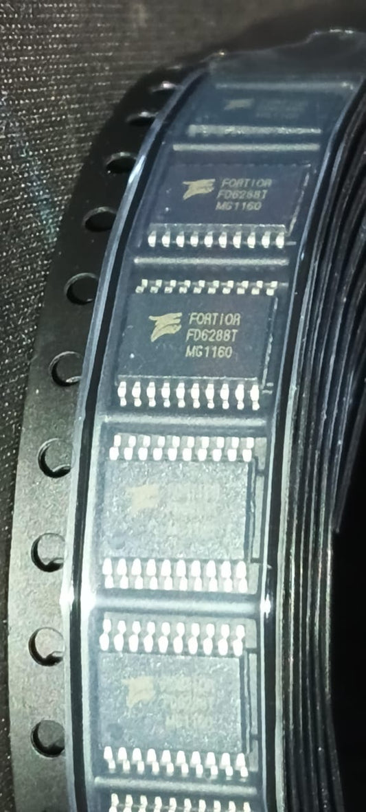 FD6288T TSSOP-20 Fortior Tech 6288 3-PHASE BRIDGE DRIVER  6 Gate Drivers ETA2572