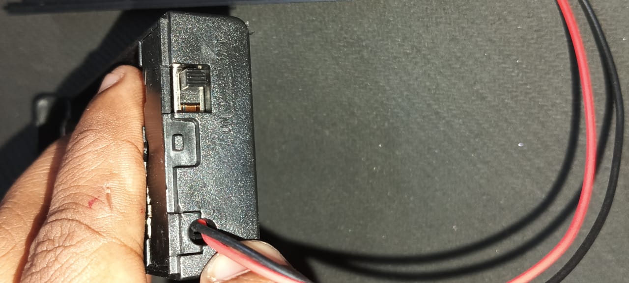 18650 2 CELL HOLDER SERIES Plastic Box Case with cover and switch ET8737