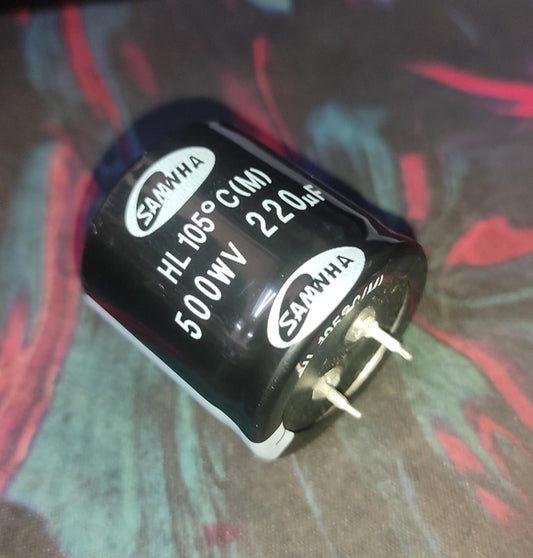 220uF 500V SAMWHA Electrolytic Capacitor ETD11156