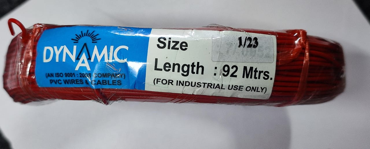 Red 1/23 92 meter Single Strand Wire GAUGE 23 ET7241