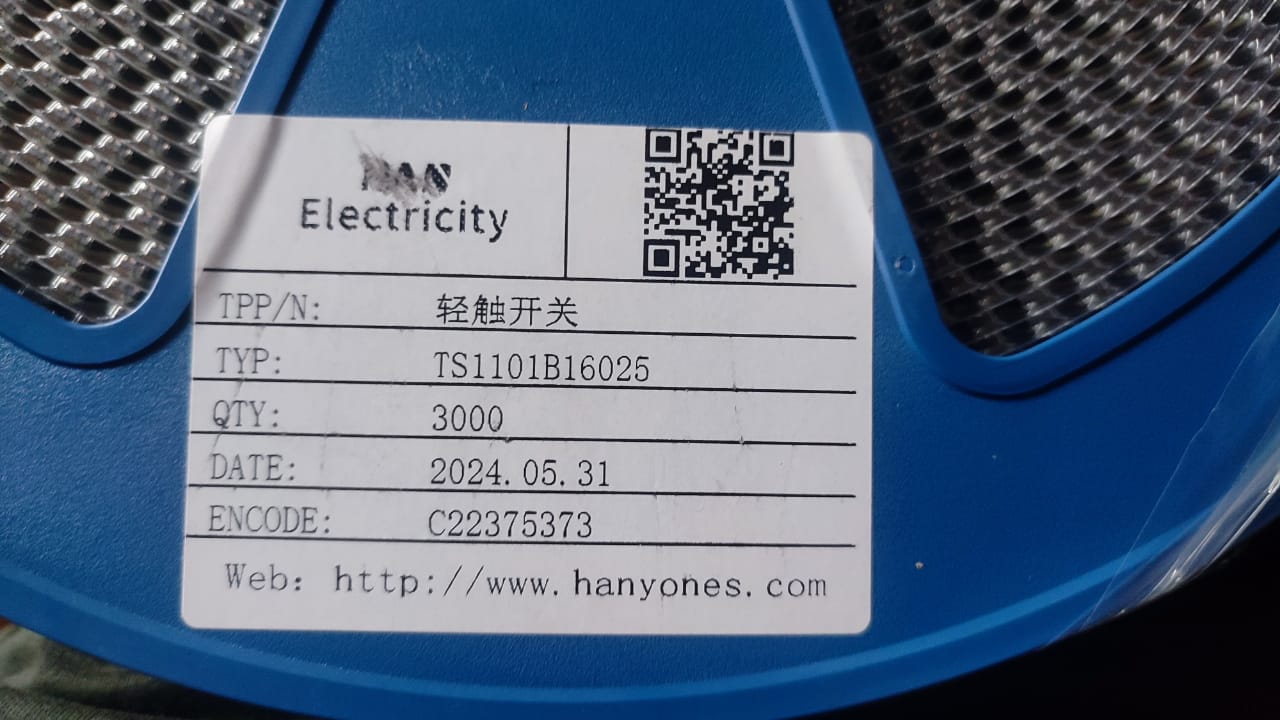 3x6x2.5mm TS1101B16025 HanElectricity SMD Tactile Switch micro ET8025