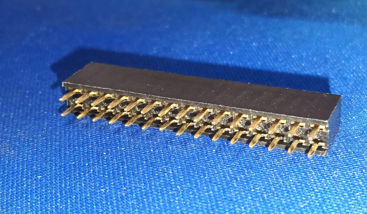 30 pin Female Headers 2X15pin 2.54mm Pitch 2541FV-2x15P-B  HanElectricity 3A 30PETD11143