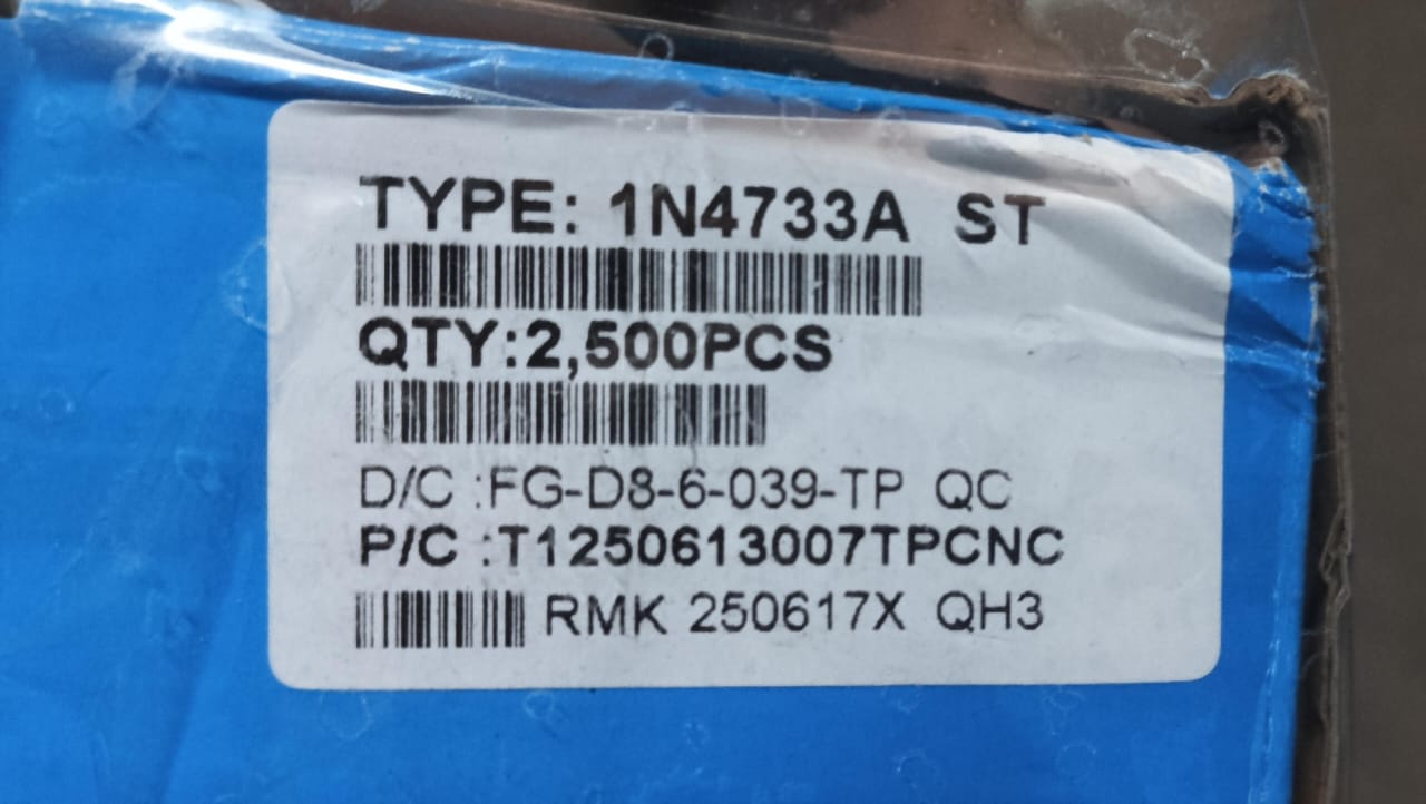 5.1V 1W semtech zener diode 5V1 1N4733A ETA1354