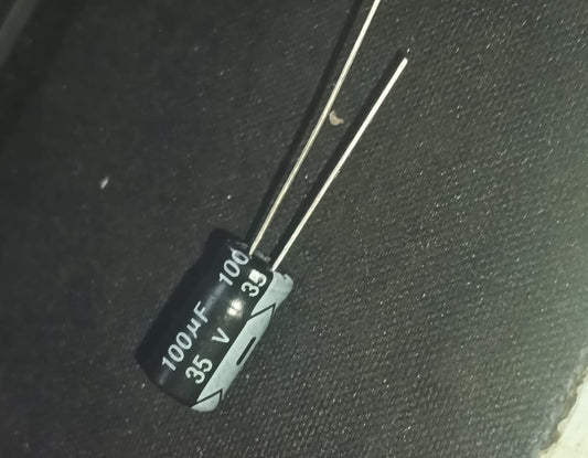 100uF 35v 105C 6.3x12mm JWCO Electrolytic Capacitor ETH6659