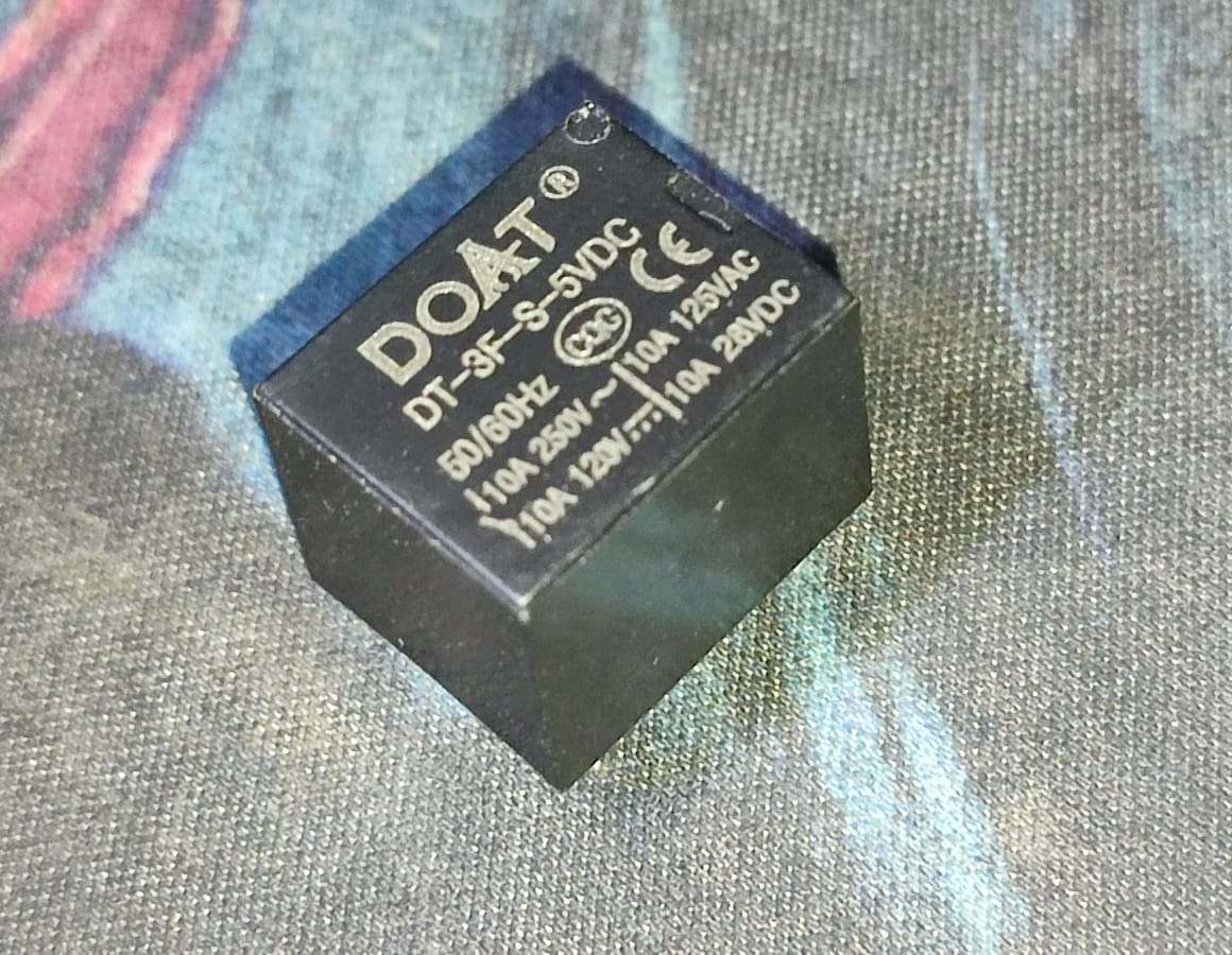DT-3F-S-5VDC 5V 10A DOAT RELAY SPDT PCB Mount Sugar Cube 19x15x15MM ETD11110