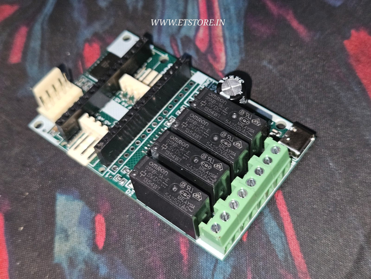 NANO BREAKOUT BOARD WITH 4 CHANNEL INPUT AND  4 RELAYS ETE9950