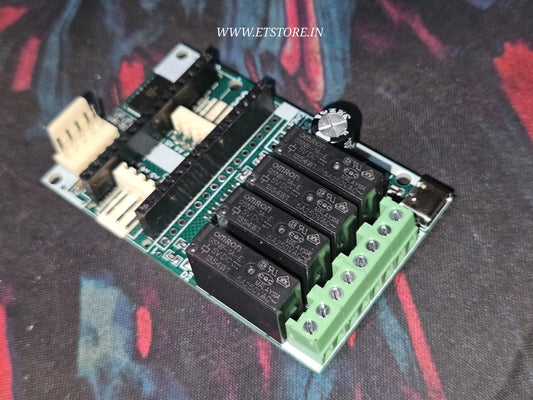 NANO BREAKOUT BOARD WITH 4 CHANNEL INPUT AND  4 RELAYS ETE9950