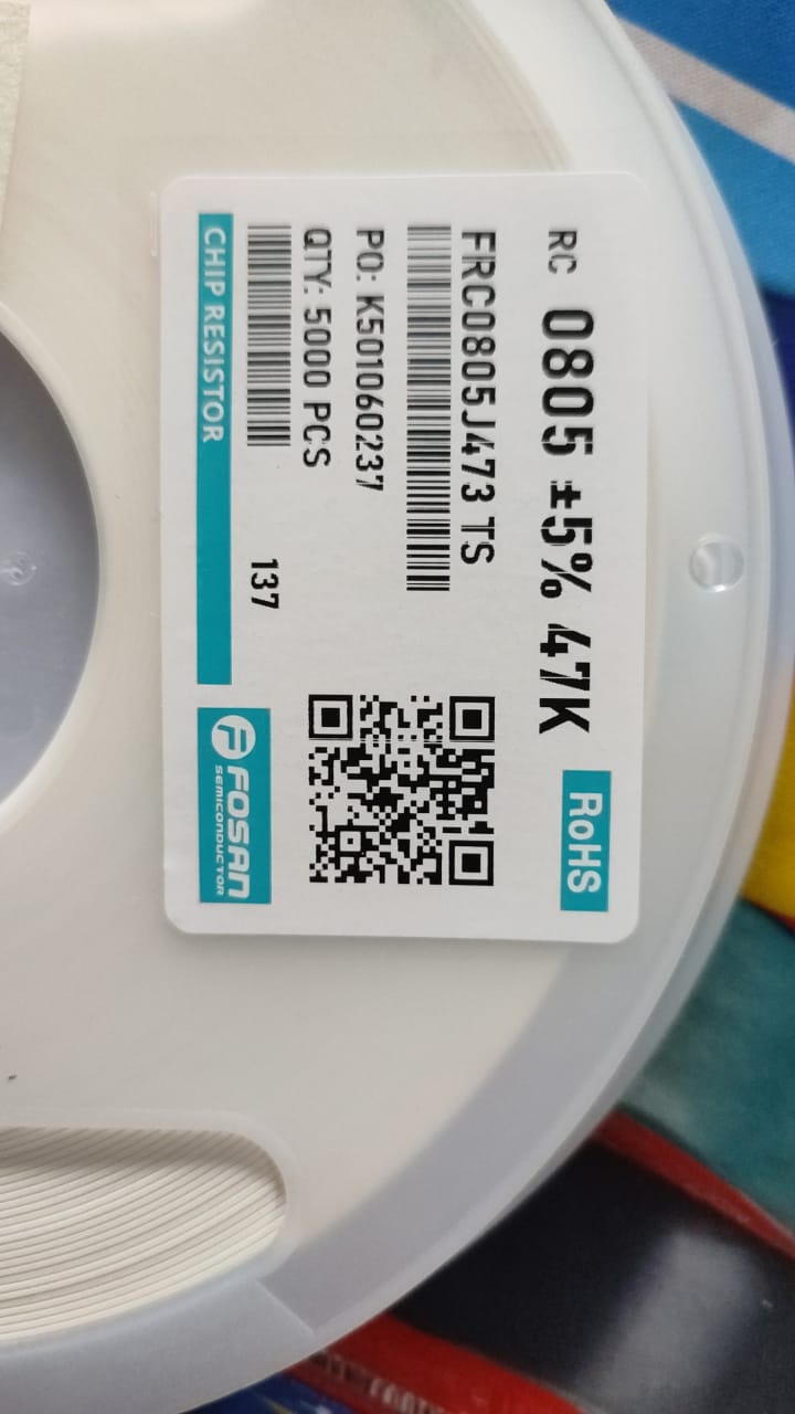 47K OHM 0805 SMD RESISTOR 1/8W 5% 473 ET9130