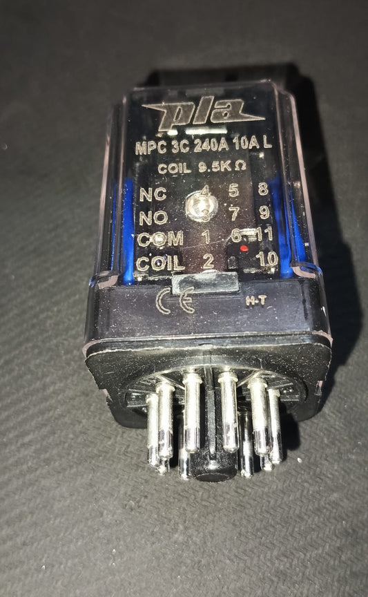 MPC 3C 240A 10A L 240V 10A Relay 11 PIN PLA 3PDT ETE9932