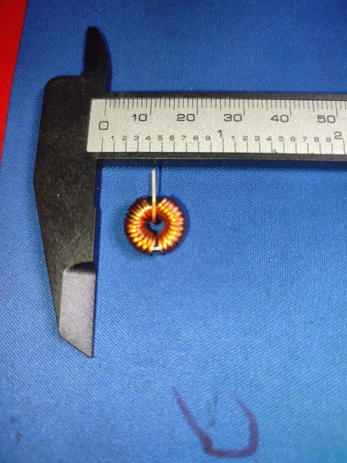 100UH 13X6MM 4A FERRITE MAGNETIC INDUCTOR COIL TOROIDAL 20% 0.6MM WIRE DIA ET10720