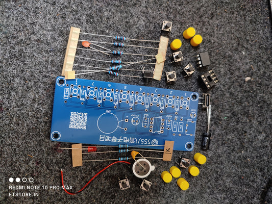555 timer electronic musical instrument  keyboard DIY KIT ETH6858